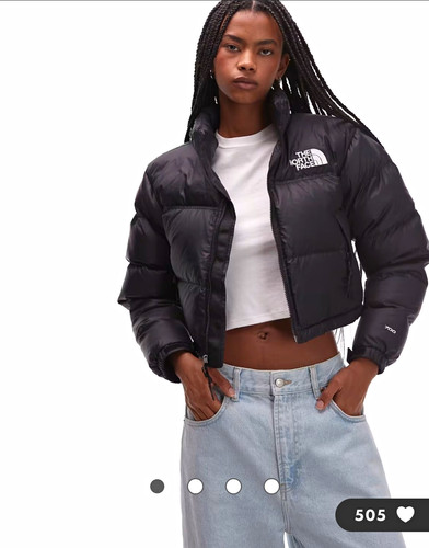 The north face black cropped - north,