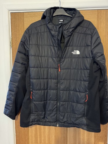 North face men black hooded - face,